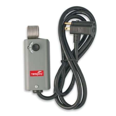 Tempro Line Voltage 35 To 95 Degree F Steel housing SPST Thermostat TE316063